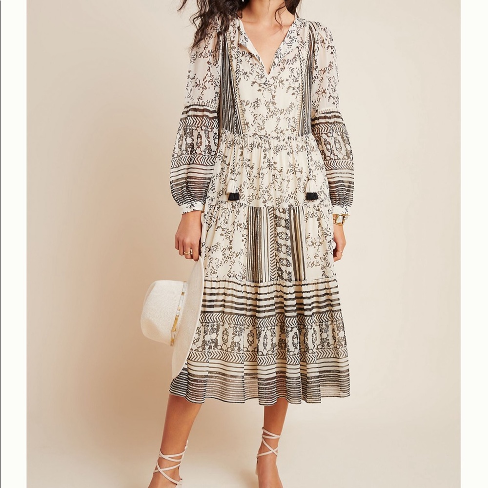 Anthropologie easy midi dress
